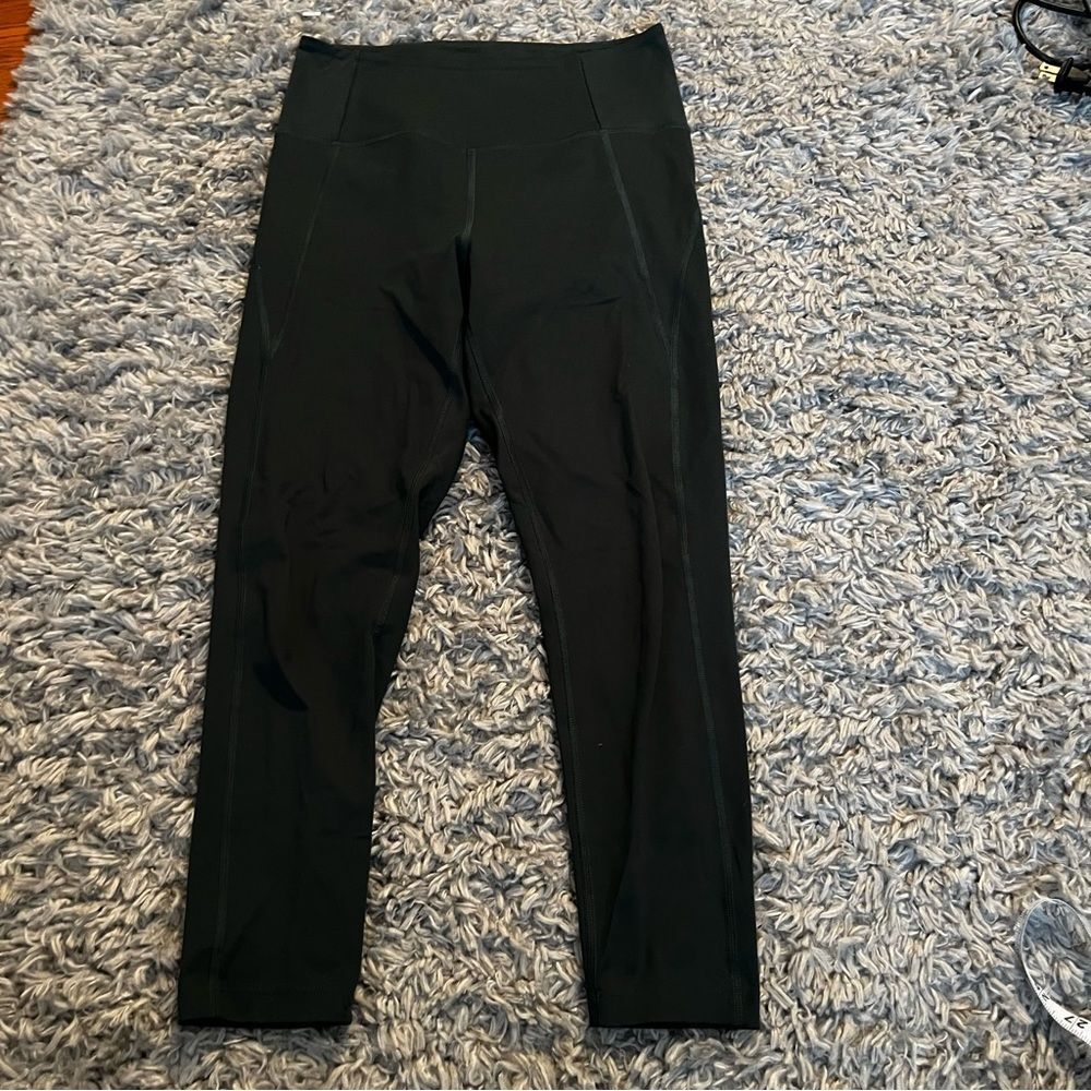 Girlfriend collective forest green high rise leggings size medium
